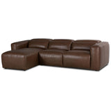 Radley 3 Piece Power Recliner Leather Sectional w/Left Chaise by Four Hands