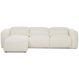 Radley Power Recliner 3 Piece Sectional w/ Chaise, Nomad Snow by Four Hands