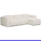 Radley Power Recliner 3 Piece Sectional w/ Chaise, Nomad Snow by Four Hands