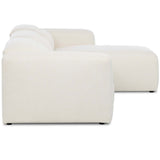 Radley Power Recliner 3 Piece Sectional w/ Chaise, Nomad Snow by Four Hands