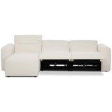 Radley Power Recliner 3 Piece Sectional w/ Chaise, Nomad Snow by Four Hands