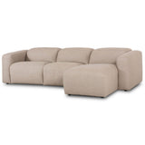 Radley 3 Piece Power Recliner Sectional w/Right Chaise by Four Hands