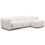 Radley 3 Piece Power Recliner Sectional w/Right Chaise, Nomad Snow by Four Hands-Furniture - Sofas-High Fashion Home