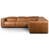 Radley 5 Piece Leather Power Recliner Sectional, Sonoma Butterscotch-Furniture - Sofas-High Fashion Home