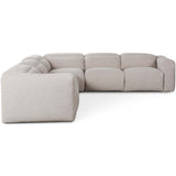 Radley Power Recliner 5 Piece Sectional, Laken Stone