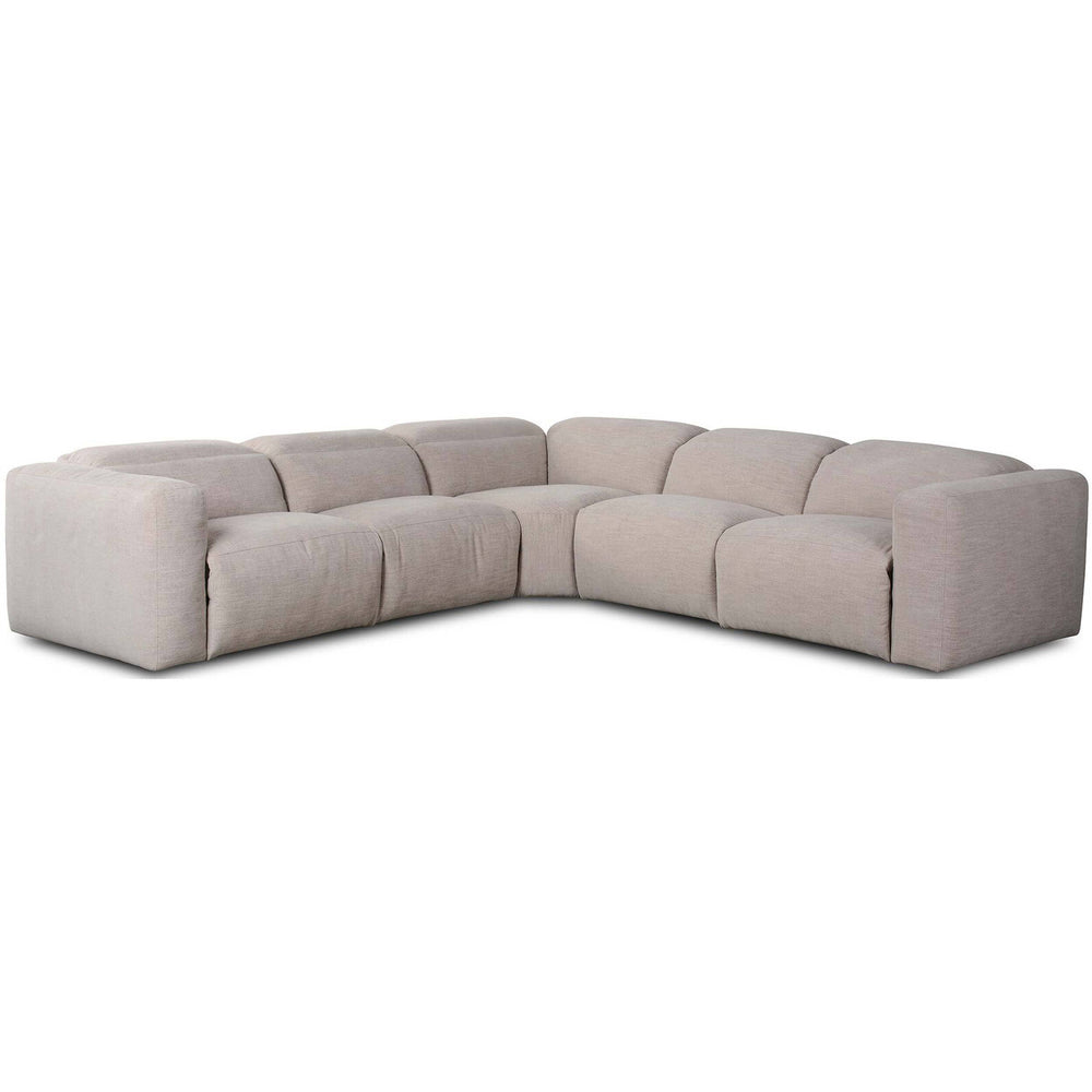 Radley Power Recliner 5 Piece Sectional, Laken Stone