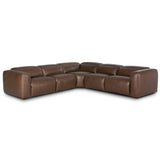 Radley 5 Piece Leather Power Recliner Sectional by Four Hands