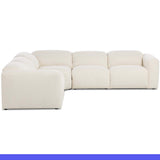 Radley 5 Piece Power Recliner Sectional, Nomad Snow by Four Hands