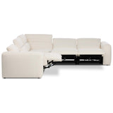 Radley 5 Piece Power Recliner Sectional, Nomad Snow by Four Hands