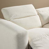 Radley 5 Piece Power Recliner Sectional, Nomad Snow by Four Hands