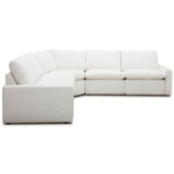 Tillery 5-Piece Power Recliner Sectional, Nomad Snow by Four Hands
