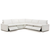 Tillery 5-Piece Power Recliner Sectional, Nomad Snow by Four Hands