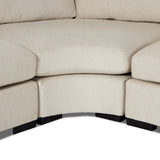 Albany 3 Piece Sectional, Alcott Fawn-Furniture - Sofas-High Fashion Home