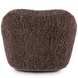 Julius Swivel Chair, Cocoa Shearling by Four Hands-Furniture - Chairs-High Fashion Home