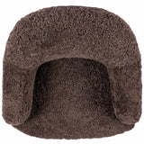 Julius Swivel Chair, Cocoa Shearling by Four Hands-Furniture - Chairs-High Fashion Home