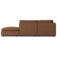 Ingel 4 Piece LAF Sectional w/Ottoman, Antwerp Cafe