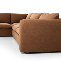 Ingel 4 Piece RAF Sectional w/Ottoman, Antwerp Cafe-Furniture - Sofas-High Fashion Home
