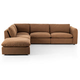 Ingel 4 Piece RAF Sectional w/Ottoman, Antwerp Cafe-Furniture - Sofas-High Fashion Home