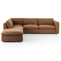 Ingel 4 Piece RAF Sectional w/Ottoman, Antwerp Cafe-Furniture - Sofas-High Fashion Home
