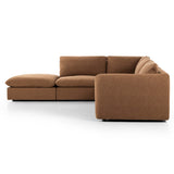 Ingel 4 Piece RAF Sectional w/Ottoman, Antwerp Cafe-Furniture - Sofas-High Fashion Home