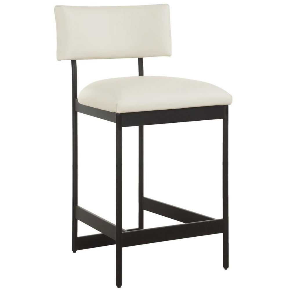 Apsley Counter Stool, Black-Furniure - Benches-High Fashion Home