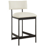 Apsley Counter Stool, Black-Furniure - Benches-High Fashion Home
