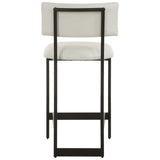 Apsley Counter Stool, Black-Furniure - Benches-High Fashion Home