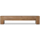 Abaso Large Bench, Rustic Wormwood-Furniture - Benches-High Fashion Home