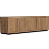 Abaso Media Console, Rustic Wormwood-Furniture - Storage-High Fashion Home