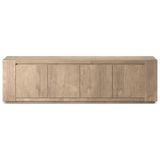 Abaso Media Console, Whitewash Rustic by Four Hands — FRT_1