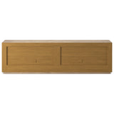 Abaso Media Console, Whitewash Rustic by Four Hands — BCK_1