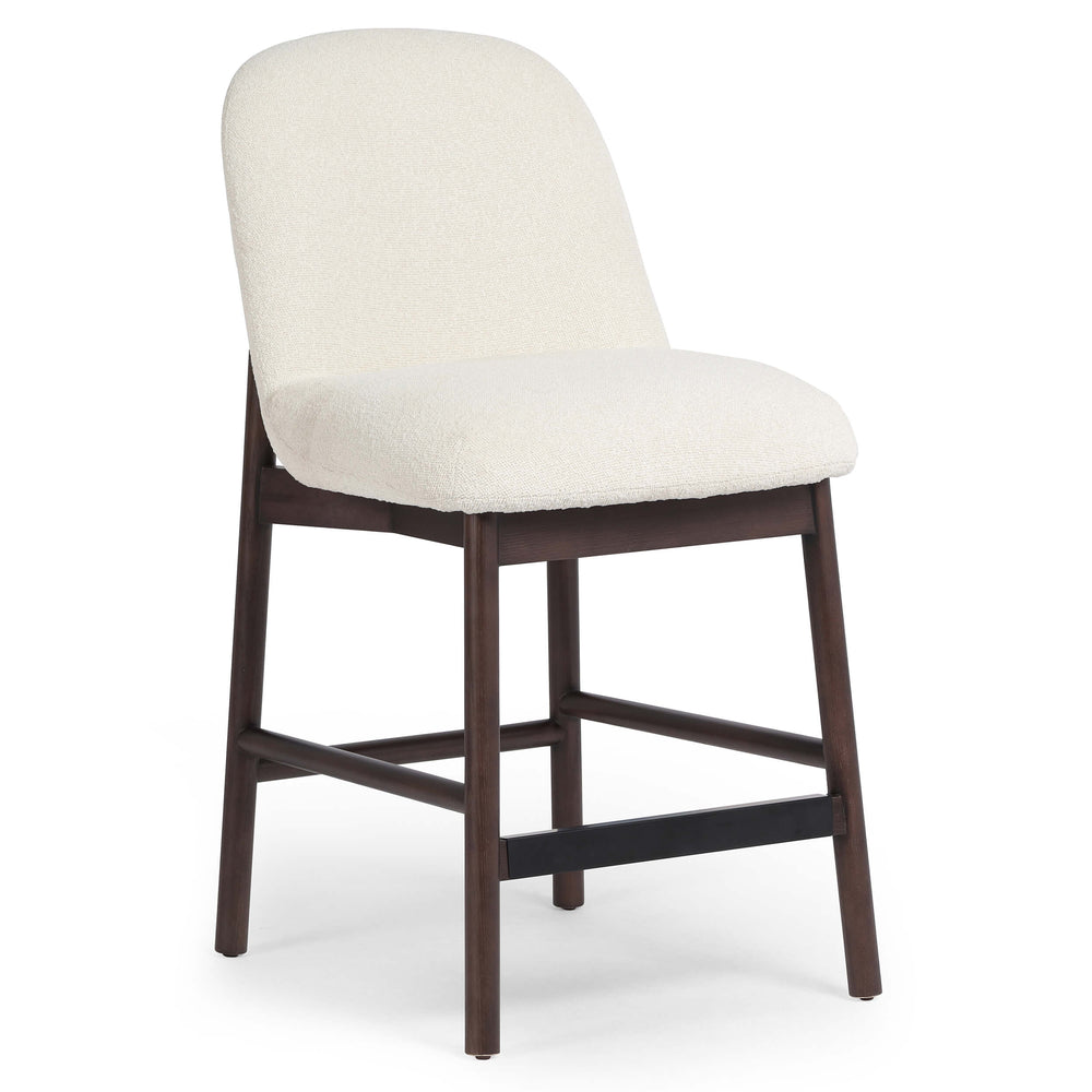 Sora Counter Stool, Fiqa Boucle Cream-Furniture - Dining-High Fashion Home