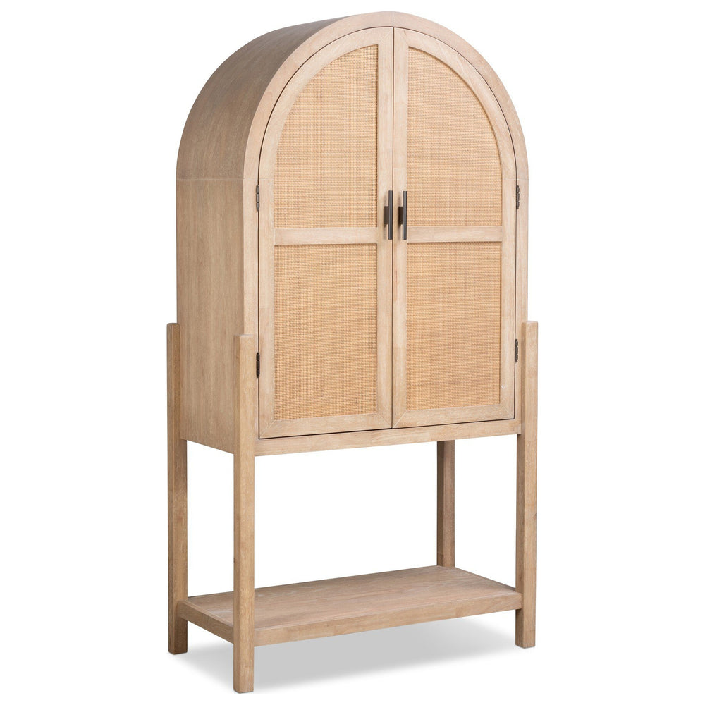 Caprice Tall Bar Cabinet, Light Natural Parawood Veneer by Four Hands — PRM_1