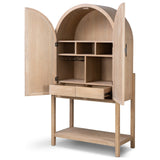 Caprice Tall Bar Cabinet, Light Natural Parawood Veneer by Four Hands — OPN_1