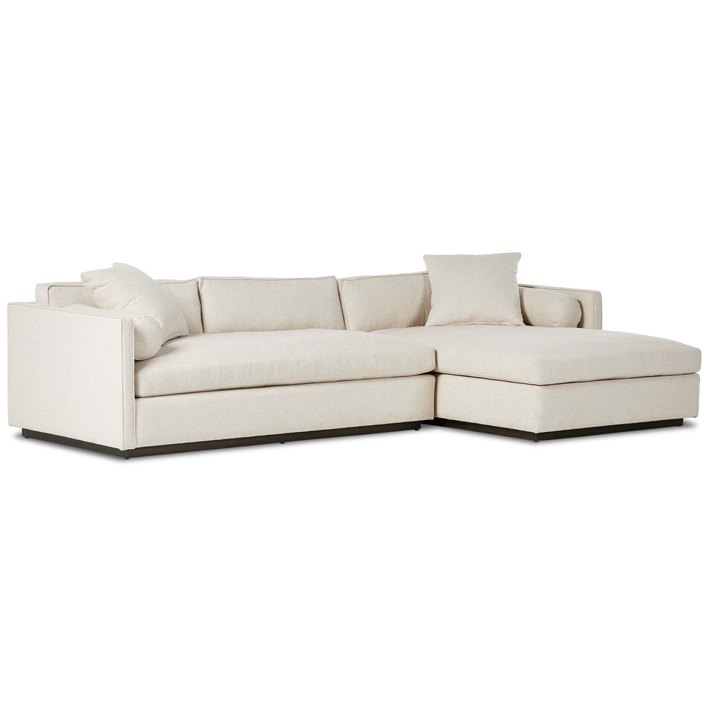 Sawyer 2 Piece Right Chaise Sectional, Antwerp Natural-Furniture - Sofas-High Fashion Home