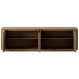 Redondo Media Console, Burnt Bleached Oak by Four Hands