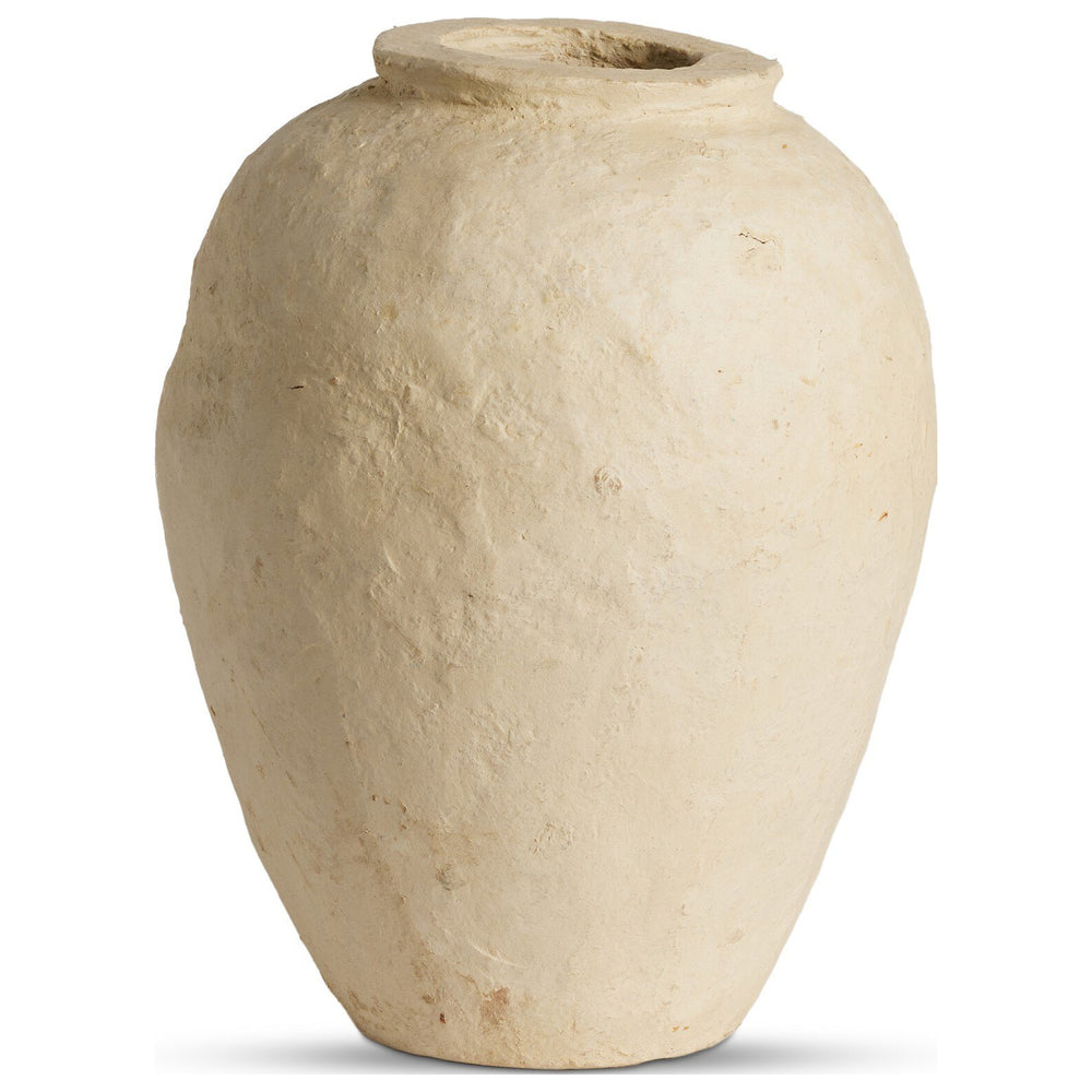 Olivos Paper Mache Vessel, Natural Paper Mache by Amber Lewis x Four Hands — PRM_1