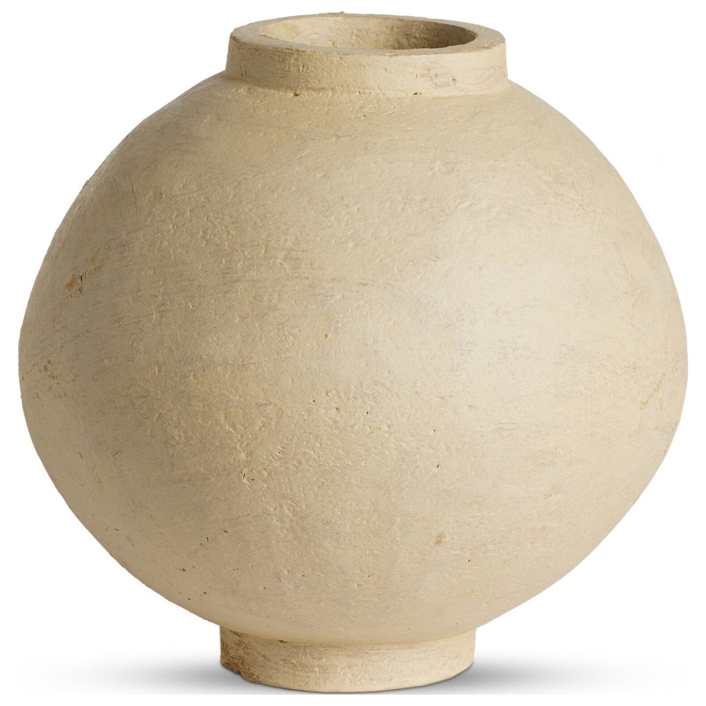 Olivos Paper Mache Vessel Wide, Natural Paper Mache by Amber Lewis x Four Hands — PRM_1