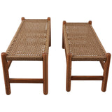 Ramona Benches, Tan, Set of 2