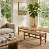Ramona Benches, Tan, Set of 2