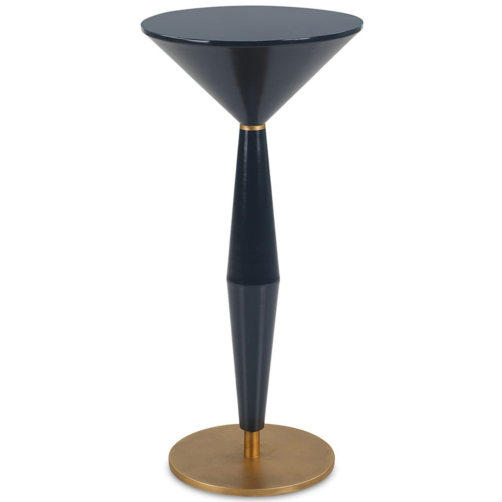 Luster Accent Table, Navy Blue
