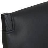 Tamari Leather Dining Chair, Brickhouse Black, Set of 2