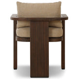 Tahana Outdoor Dining Armchair, Olympia Canvas, by Four Hands