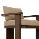 Tahana Outdoor Dining Armchair, Olympia Canvas, by Four Hands