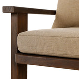 Tahana Outdoor Dining Armchair, Olympia Canvas, by Four Hands