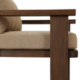 Tahana Outdoor Dining Armchair, Olympia Canvas, by Four Hands