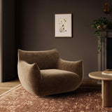 Margot Swivel Chair, Altair Mushroom by Four Hands