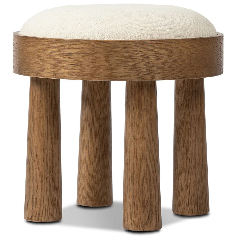 Louise Accent Stool, Nomad Snow by Four Hands