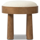 Louise Accent Stool, Nomad Snow by Four Hands