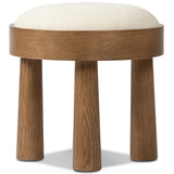 Louise Accent Stool, Nomad Snow by Four Hands